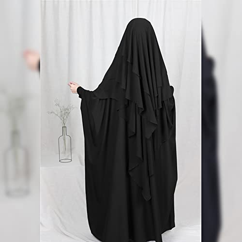 ODIZLI Women Muslim Abaya With Khimar Crepe Jazz Islamic Clothing Jilbab Hijab Prayer - Image 4
