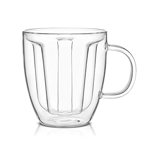 JoyJolt Disney Mickey Mouse 3D Coffee Cups 10oz. Glass Cups Set of 2 Insulated Double Wall Glass Coffee Cups with 3D Design. Insulated Coffee Cup Set. Unique Coffee Mugs, Espresso, and Disney Cups - Image 6