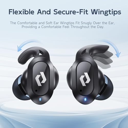Wireless Ear buds Bluetooth Earbuds Wireless Charging Case Waterproof Headphones Built in Microphone Stereo Bass 64H Playback LED Power Display for iPhone Android Phones Computer Sports Gaming Workout - Image 3
