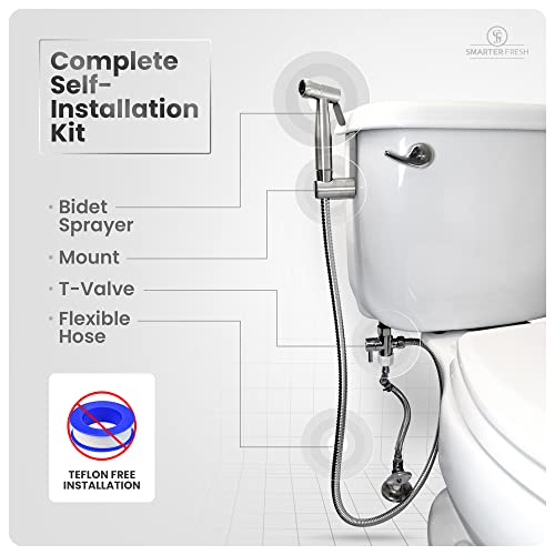 Bidet Sprayer for Toilet, Handheld Bidet Sprayer Attachment, Cloth Diaper Shower Spray Washer for Bathroom – Bidet Handheld Toilet Water Sprayer - Easy 10-Minute Installation - Image 4