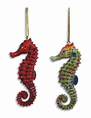LX-Hand-Painted-Ocean-Creature-Ornament-Seahorse-4-Set-of-2 41NqcB+akaL