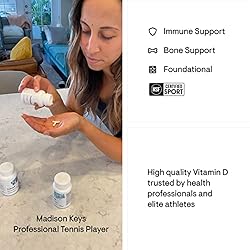 Thorne Vitamin D-5000 - Vitamin D3 Supplement - Support Healthy Bones, Teeth, Muscles, Cardiovascular, and Immune Function - NSF Certified for Sport - Dairy-Free, Soy-Free - 60 Capsules - Image 5