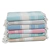 LANE LINEN 100% Cotton Beach Towel with Beach Bag, 6 Piece Beach Towels Oversized, 39'x71', Pool Beach Towel, Absorbent Extra Large Beach Towel, Quick Dry Sand Towel, Travel Towel - Multi Colors 51DDYG pa5L. SS100