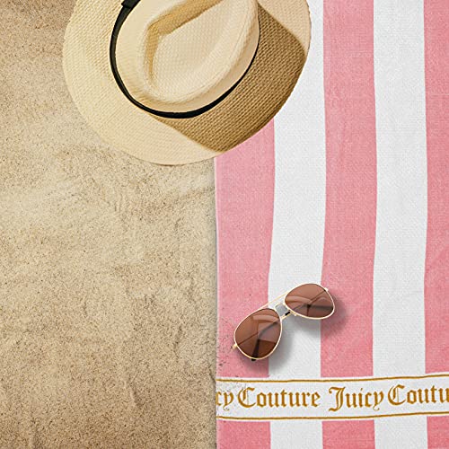 Juicy-Couture-100-Cotton-Extra-Large-Beach-Towels-Oversized-Clearance-Pool-Towels-Bath-Towels-Lightweight-Quick-Dry-Towels-36-in-x-68-in-1-Pack-PinkWhite-Adults-Cabana-Striped-Towels 51M3ODQ25qS