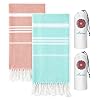 2 Packs Cotton Turkish Beach Towels Quick Dry Sand Free Oversized Bath Pool Swim Towel Extra Large Xl Big Blanket Adult Travel Essentials Cruise Accessories Must Haves Clearance Vacation Stuff 51MKfdlsi8L. SS100