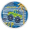 Moslion Adventure Round Beach Towels Oversized Clearance 63 Inch Cute Car Stripes Summer Tree Cheerful Safari Driving Big Beach Towel Microfiber Beach Towel Soft Polyester-Microfiber