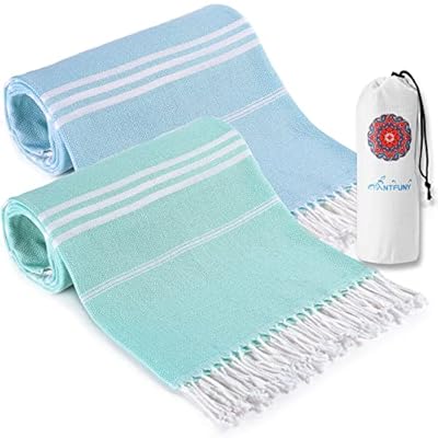 2 Packs Cotton Turkish Beach Towels Quick Dry Sand Free Soft Absorbent Adult Oversized Bath Pool Swim Long Towel Lightweight Thin Sandless Fast Drying Over The Lounge Chair Towel Sand Repellent Anti 51py3fDqblL. SS400