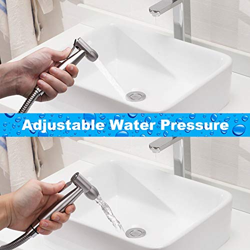 H.E Home Bidet Sprayer for Toilet a Perfect Cloth Diaper Sprayer Easy to Install and Leak Proof Hose with Complete Jet Spray Kit. High Pressure Toilet Sprayer - Image 5