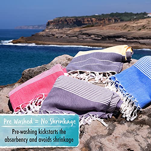 SUNSPUN-LINENS-Turkish-Beach-Towel-39x71in-Extra-Large-Quick-Dry-Towel-Cotton-Oversized-Turkish-Towel-and-Blanket-for-Adults-Travel-Turkish-Bath-Towels-Coral 611FnSPlYAL