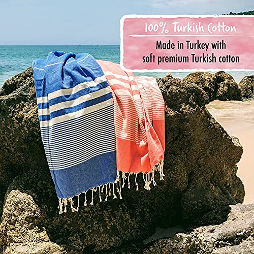 SUNSPUN-LINENS-Turkish-Beach-Towel-39x71in-Extra-Large-Quick-Dry-Towel-Cotton-Oversized-Turkish-Towel-and-Blanket-for-Adults-Travel-Turkish-Bath-Towels-Coral 61rnJkBDXZL
