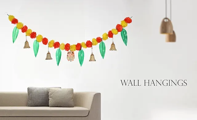 torans for Main Entrance Door | Door hangings for Home Decoration | Artificial Marigold Flowers hang