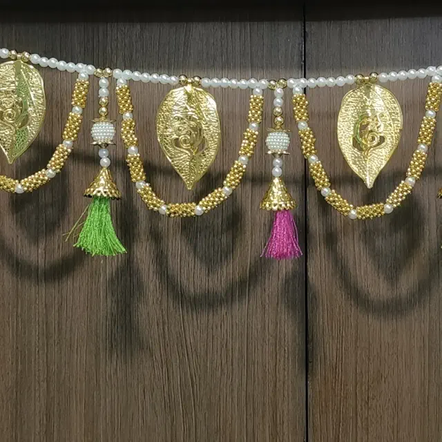 Ganesha Toran for Main Door Latest Home Decoration Entrance Hanging Handmade Bandarwal/bandarwar