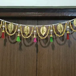 Ganesha Toran for Main Door Latest Home Decoration Entrance Hanging Handmade Bandarwal/bandarwar