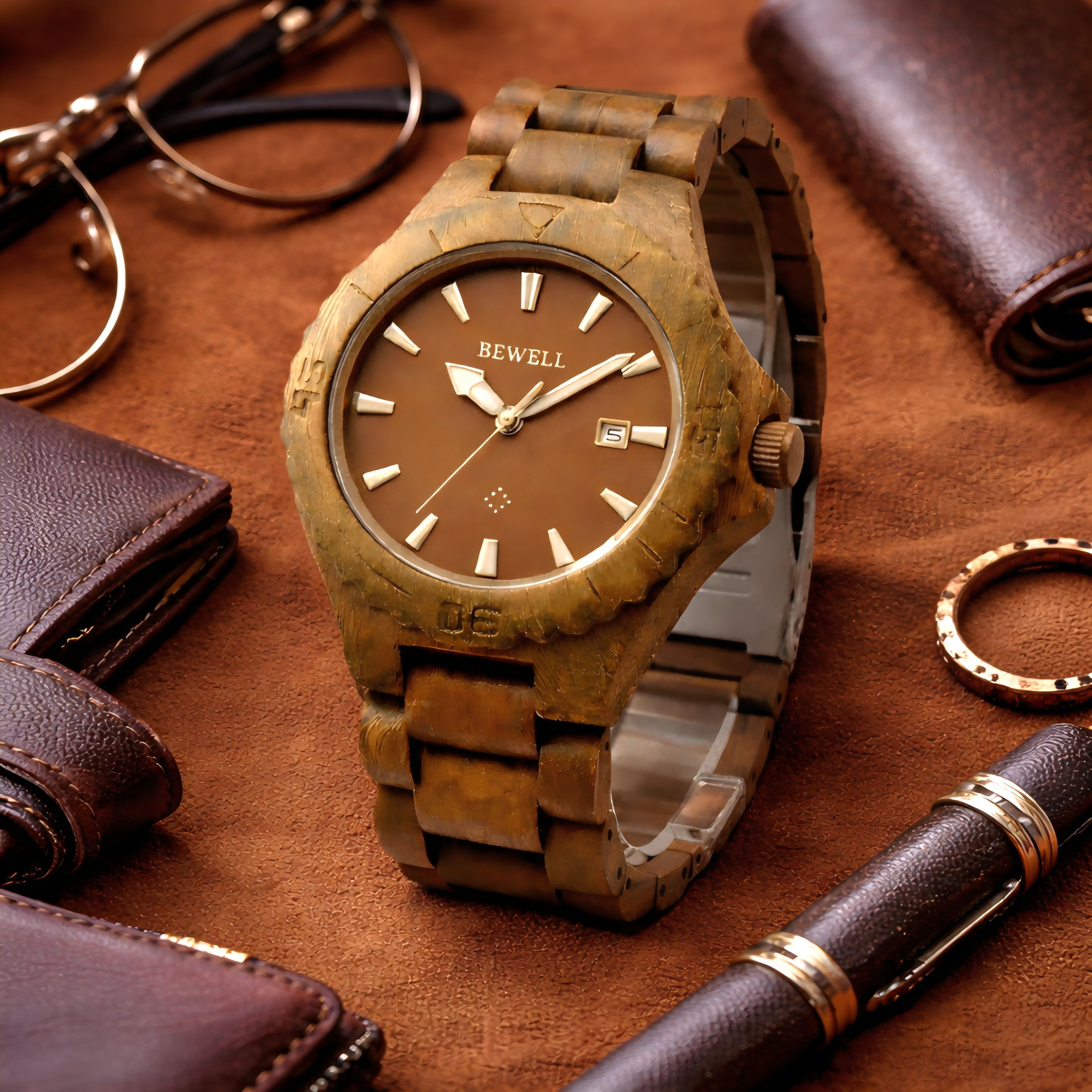 Buy Azanya - Men's Green Sandalwood Watch | Sacred aura