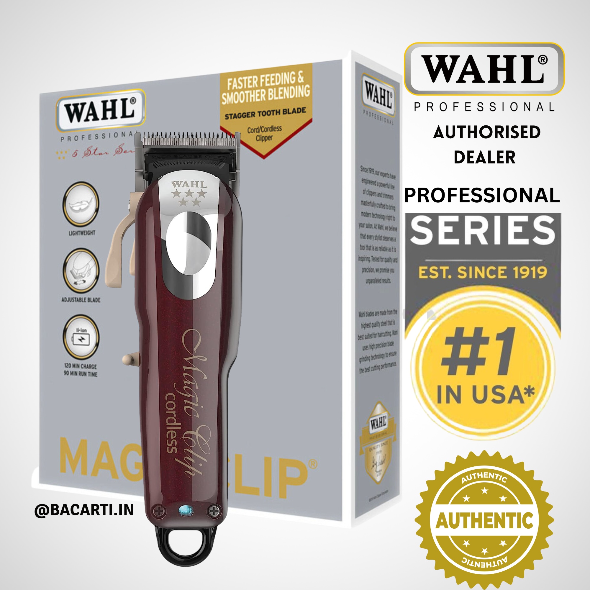 Wahl Magic Clip 08148-324 Cordless Hair Clipper