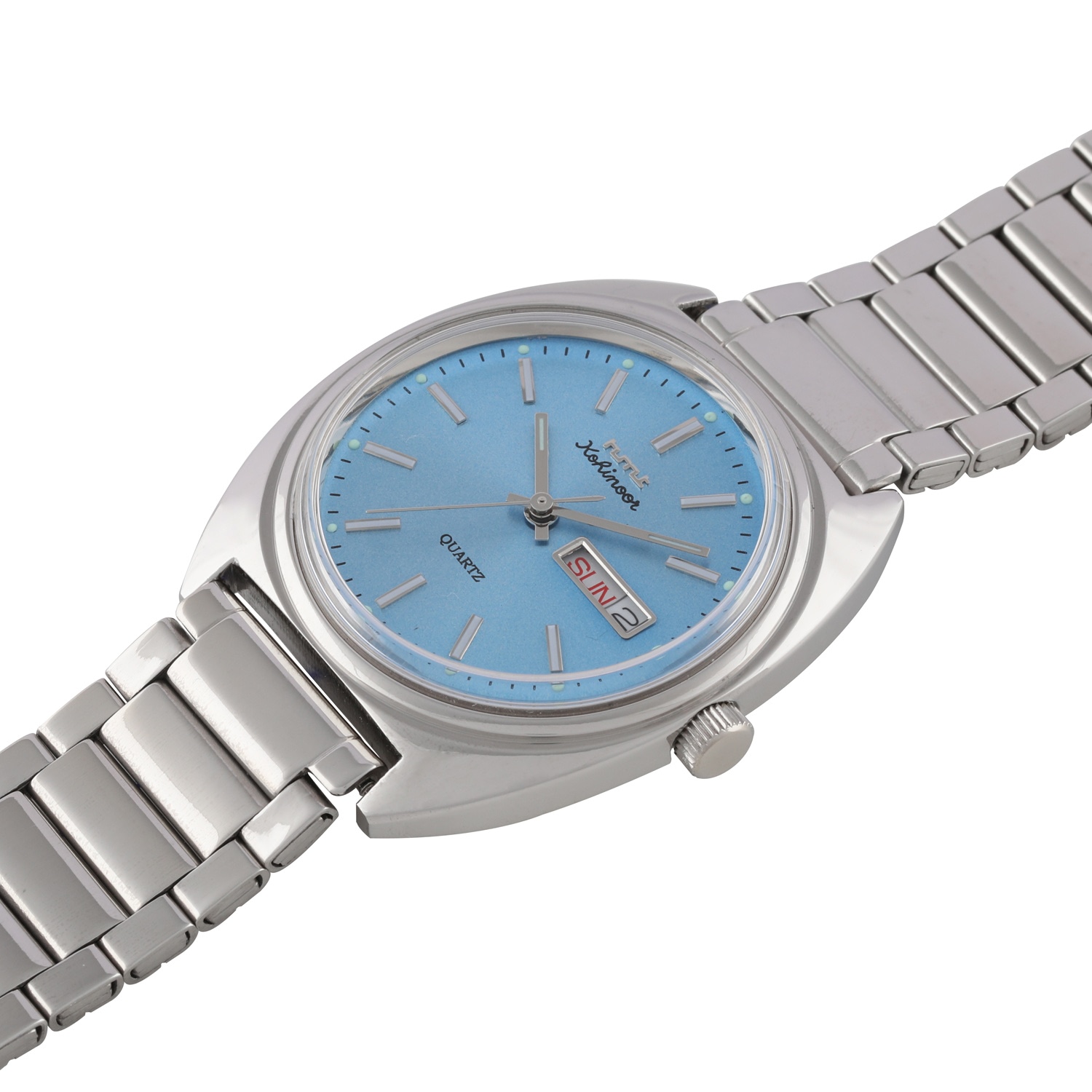 Buy HMT Kohinoor Quartz B Light Blue Sunray HMT Limited