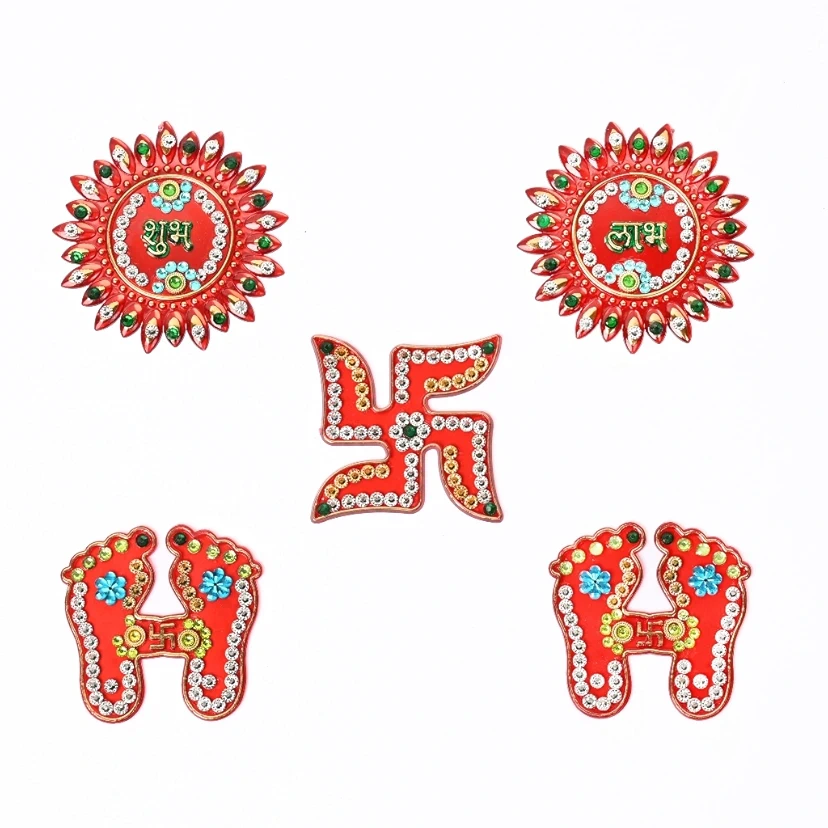 Acrylic Shubh labh set Design