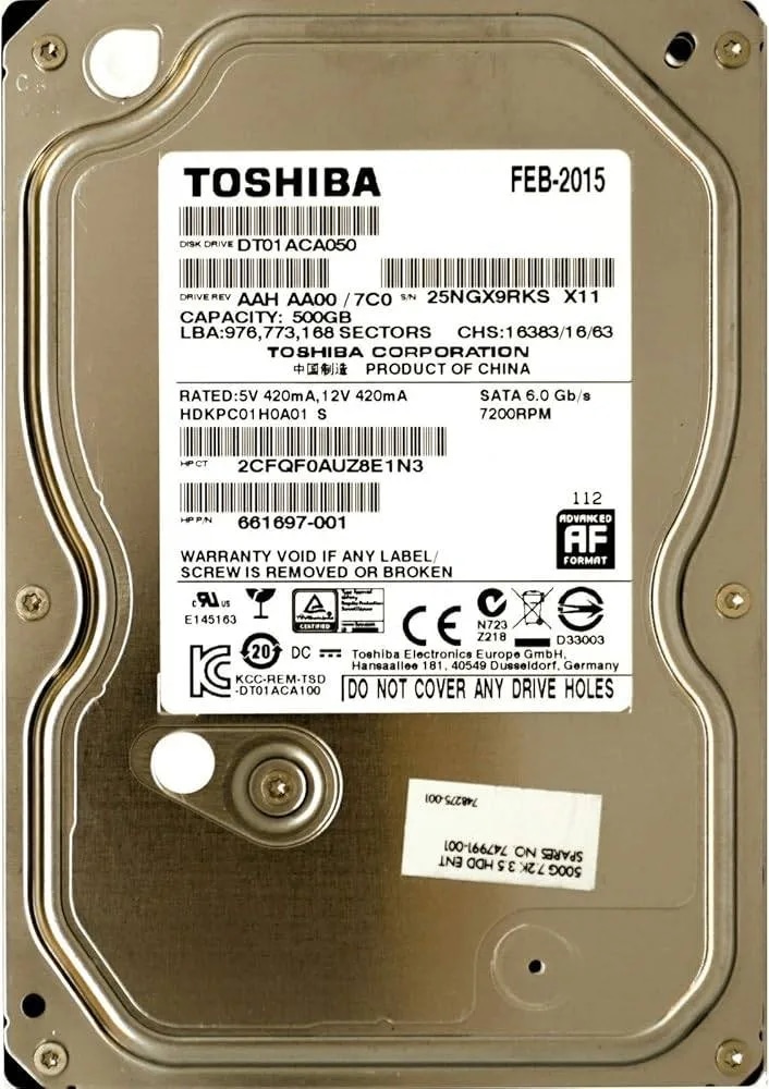 500GB Seagate/WD/Toshiba (Renewed) Hard disk Desktop 3.5