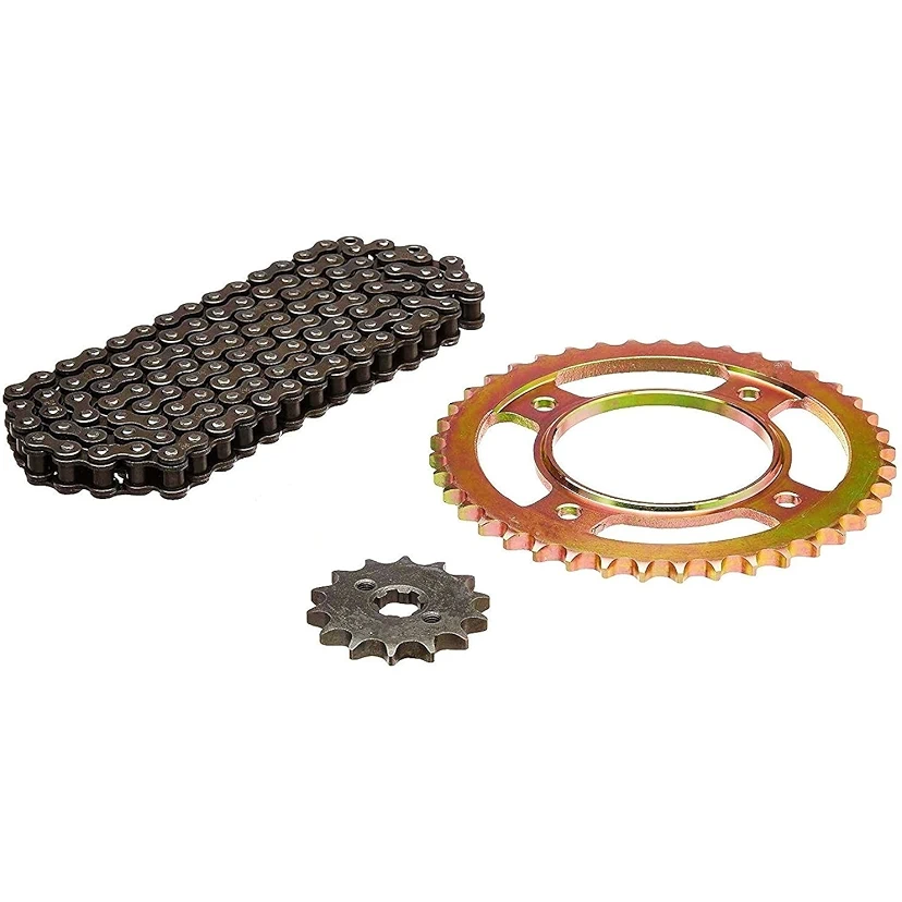 Honda Livo/Dream Yuga Drive Chain Set Kit Alloy Steel Hardened Sprockets  Chain Sprocket Kit