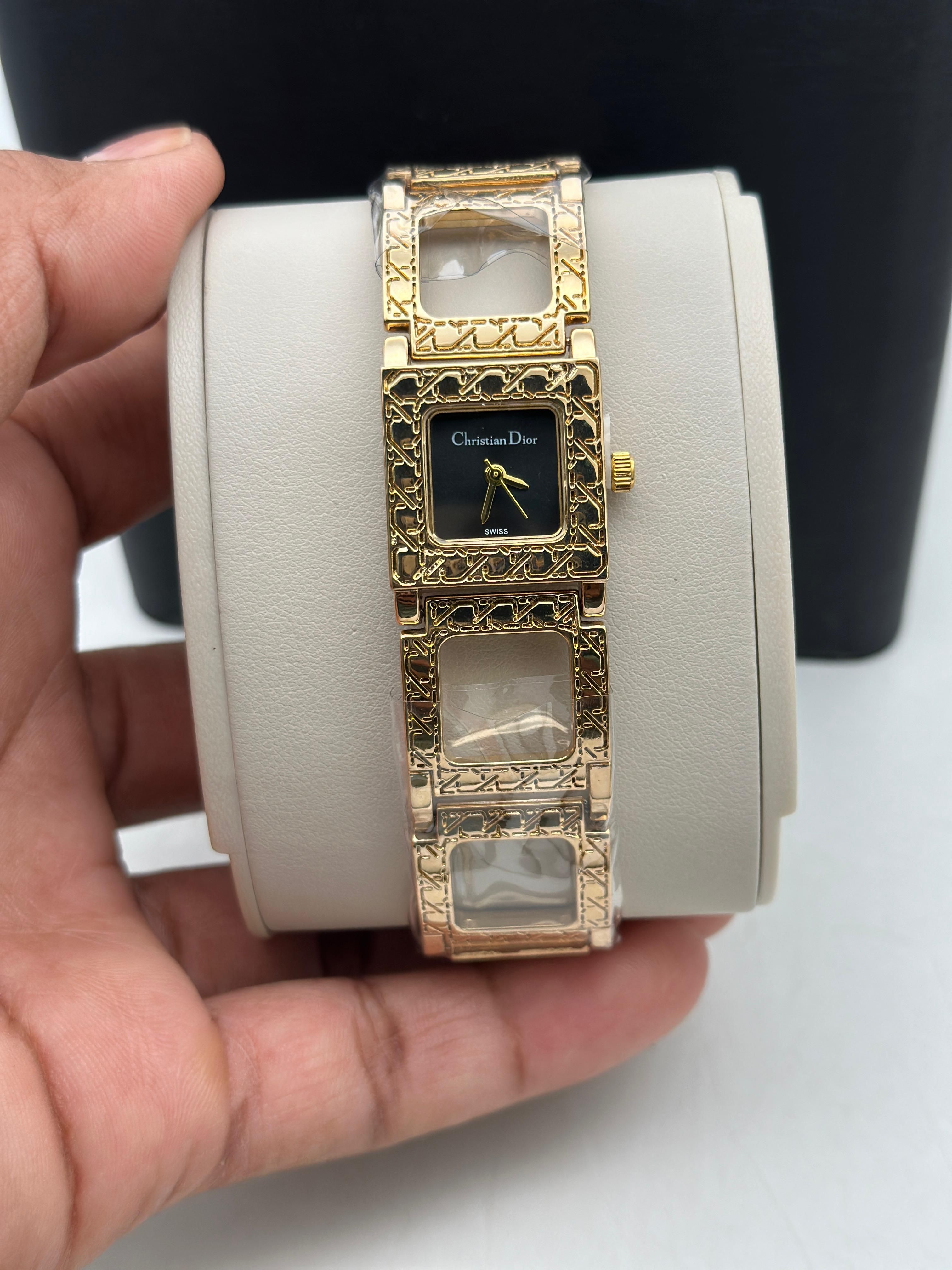 Buy Christian Dior Women's Square Dial Watch | Elegant Swiss