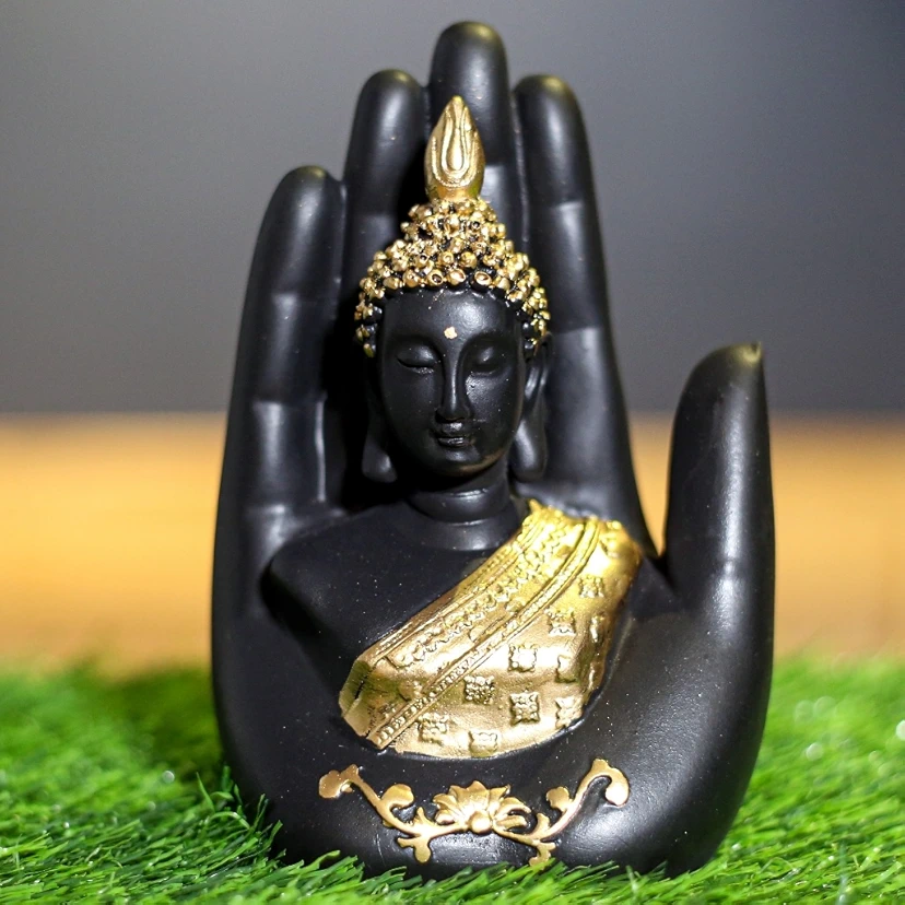 Resin Palm Buddha Statue for Hoem decor