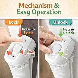 SPY KIDS® Retractable Baby Gate | Easy Drill | Extra Wide 180cm Mesh Safety Gate for Stairs, Doorways & Hallways | Babies & Pets | One-Hand Lock | Indoor & Outdoor | 86cm Height