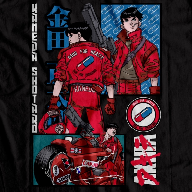 Akira Kaneda Fan Art T-Shirt – Neo-Tokyo Anime Streetwear