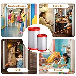 SPY KIDS® Baby Door Finger Pinch Guard Strip 120cm | Self-Adhesive Hinge Side Door Protector | Anti-Pinch Door Safety Guard for Kids & Toddlers | Fits Wooden & Metal Doors | Frosted PP | Pack of 1