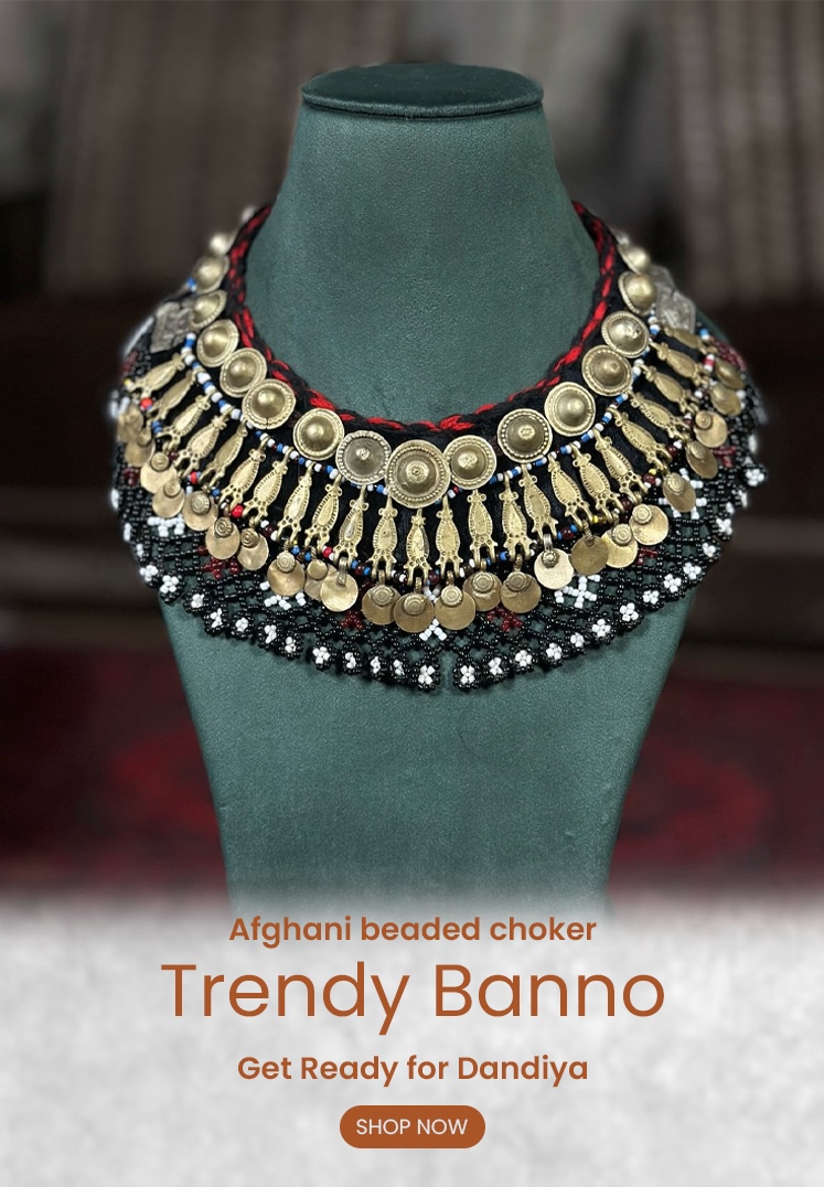 Traditional Afghan Beaded Fusion Necklace