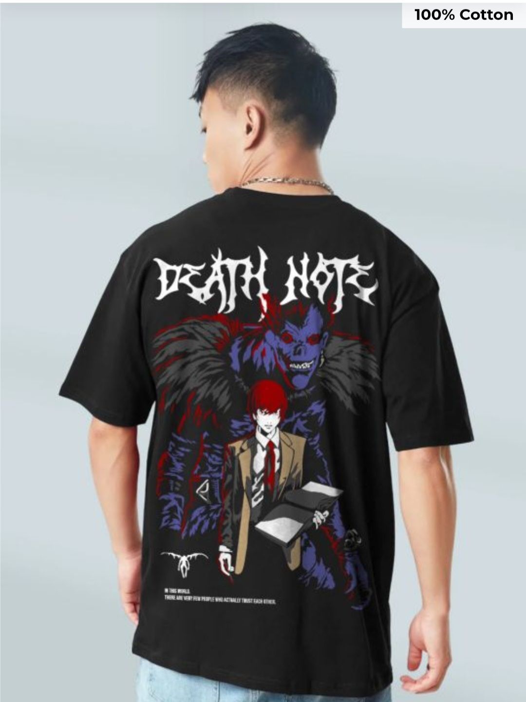 Buy Death note black oversized tshirt | The Rockerz