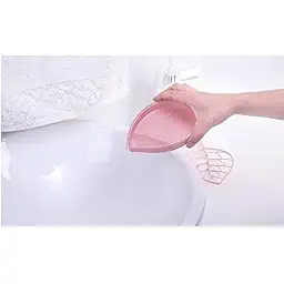 Designer Leaf Shape Soap Holder Tray | with Water Draining Tray - Plastic, Multicolor (Pack of 3)