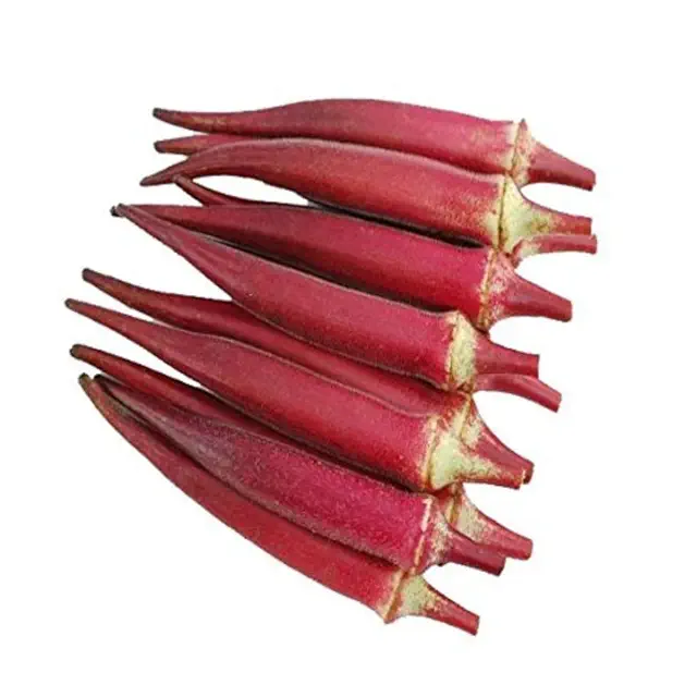 Organic Red Okra Seeds - Open Pollinated