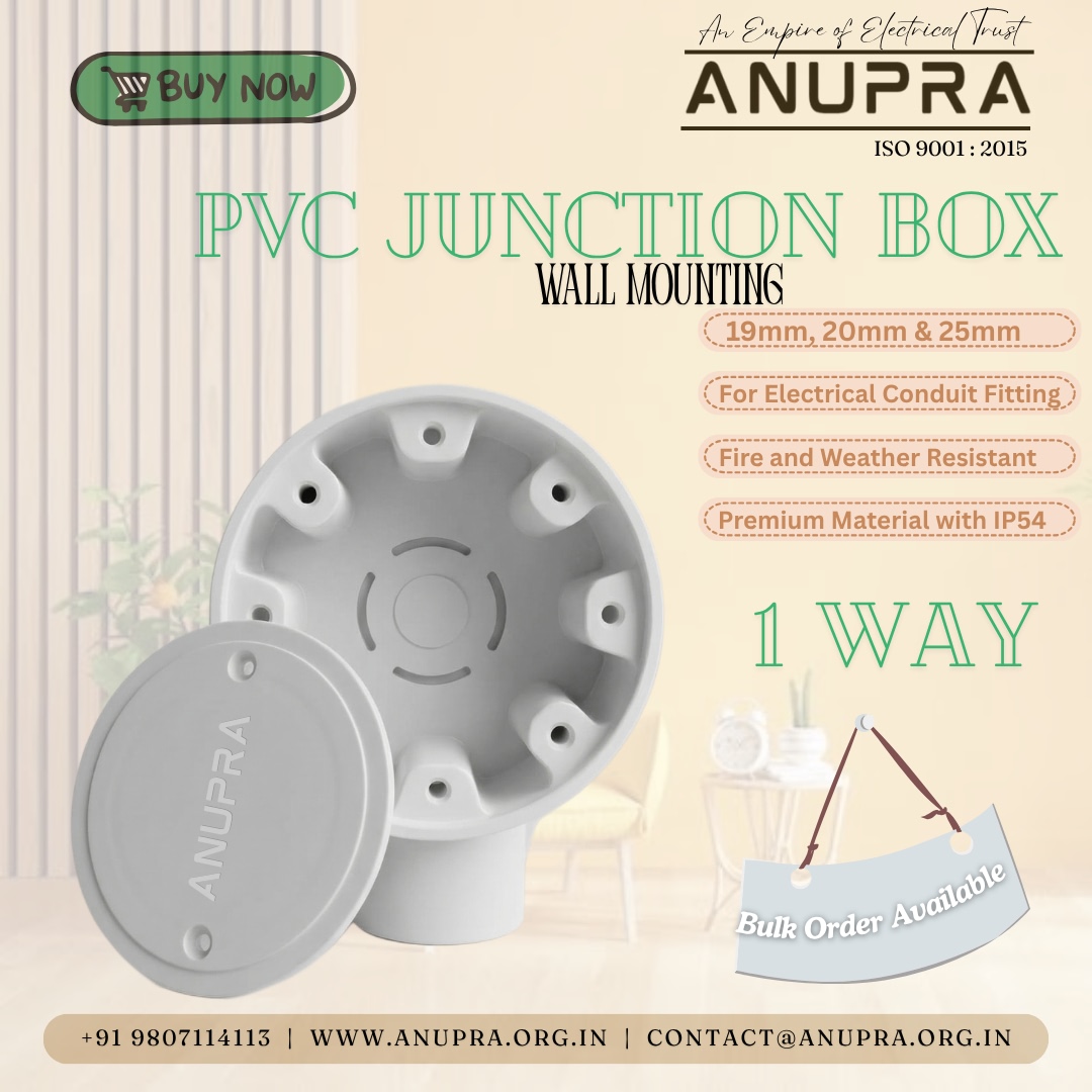 1-Way PVC Junction Box by Anupra