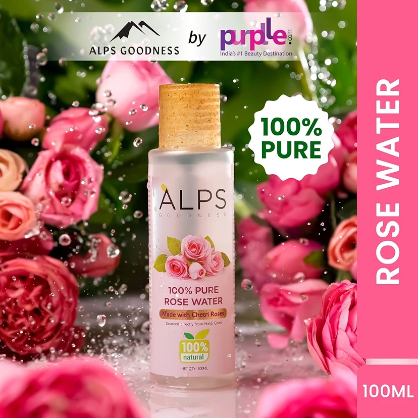 Buy Alps Goodness 100% Pure Rose Water (100gm) Bhawyakriti