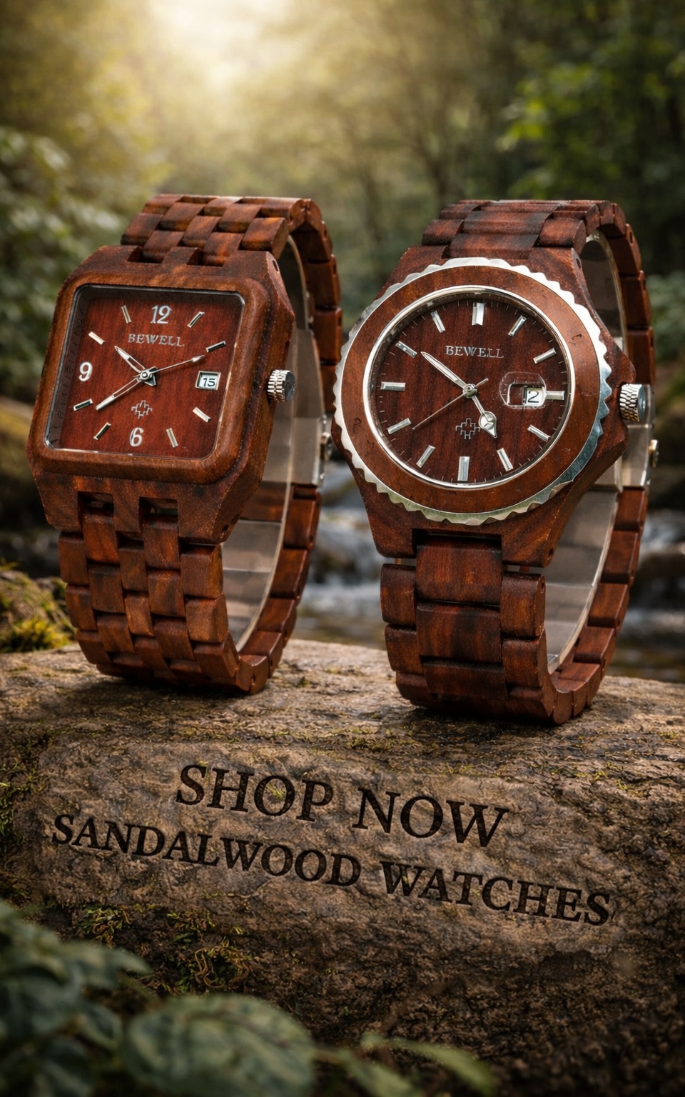 Buy Azanya - Men's Green Sandalwood Watch | Sacred aura