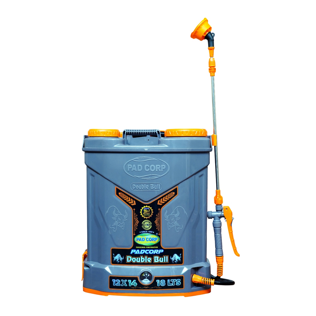 PADCORP DOUBLE BULL 12VX16AH 10-12 LPM DOUBLE MOTOR SPRAYER