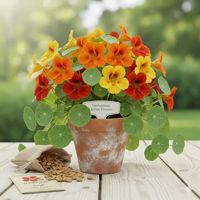 Nasturtium Flower Seeds Mix Color
