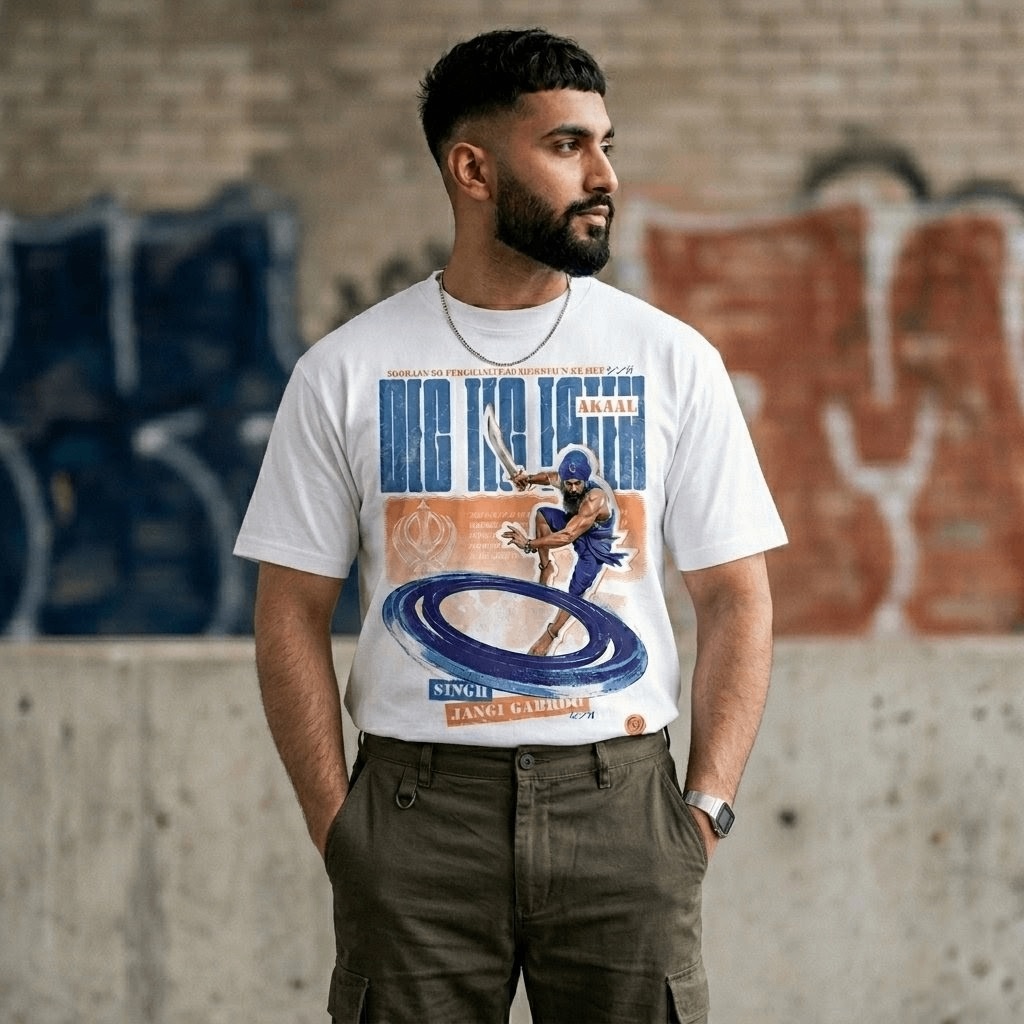 Sikh Warrior Meaningwear | Premium Cotton Regular Fit Tee