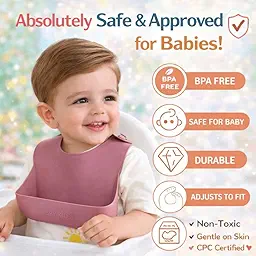 SPY KIDS® Silicone Baby Feeding Set | Suction Plate + Soft Spoon, Fork & Adjustable Bib | Baby-Led Weaning Starter Kit | 100% BPA-Free Food Grade | Microwave, Freezer & Dishwasher Safe | 6+ Months