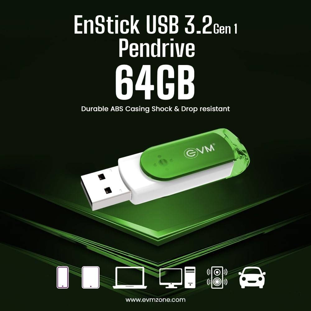 Buy EVM EnStick USB Gen 64GB Pendrive Read 200MB/s Write