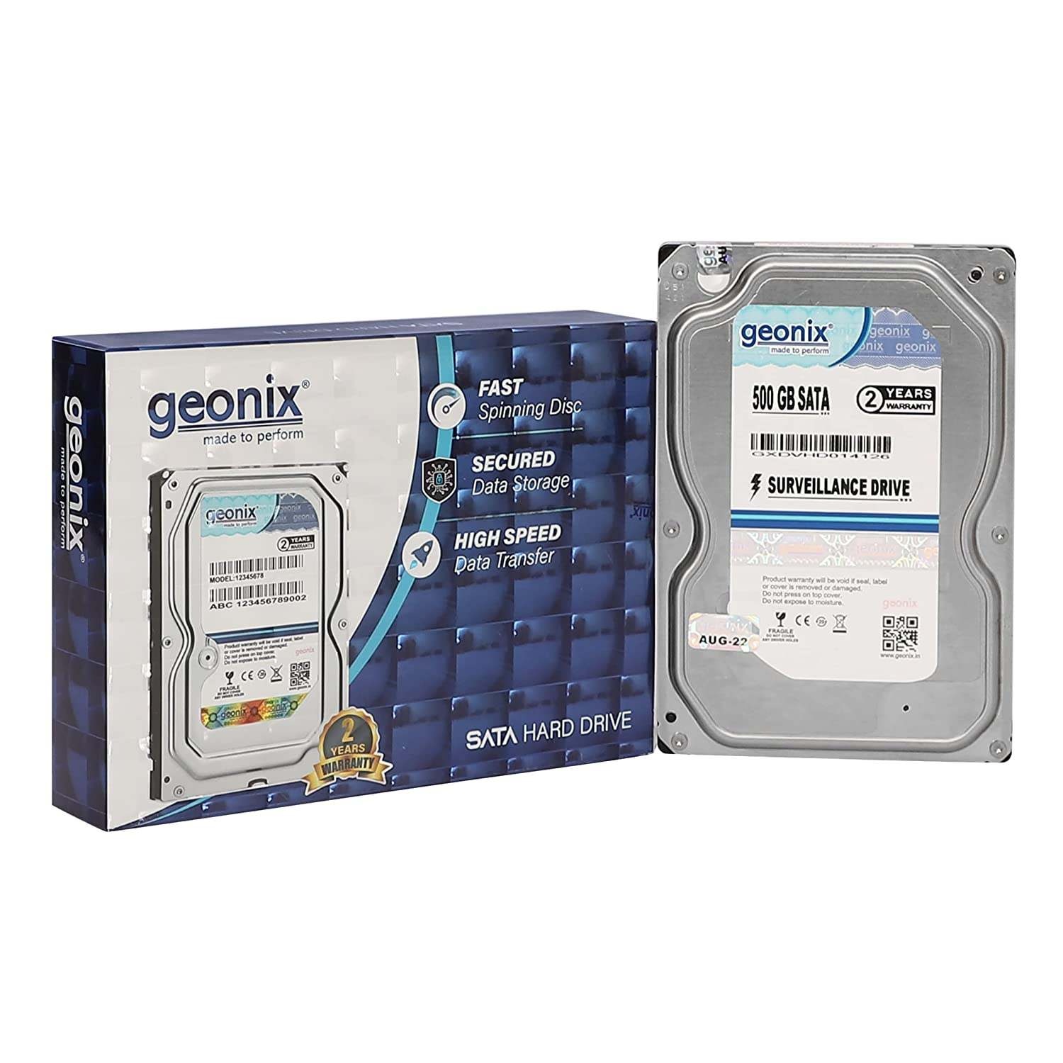 500GB Consistent/Geonix Hard disk (HDD) for PC