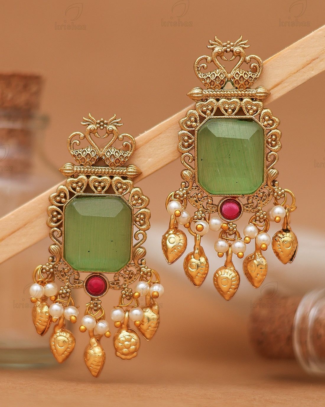 Avani Jade Drops Earrings