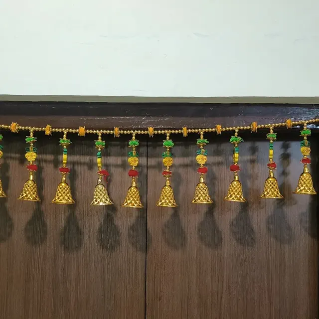 Toran for Main Door Latest Home Decoration Entrance Hanging Handmade Bandarwal Pearl Plastic Beads (