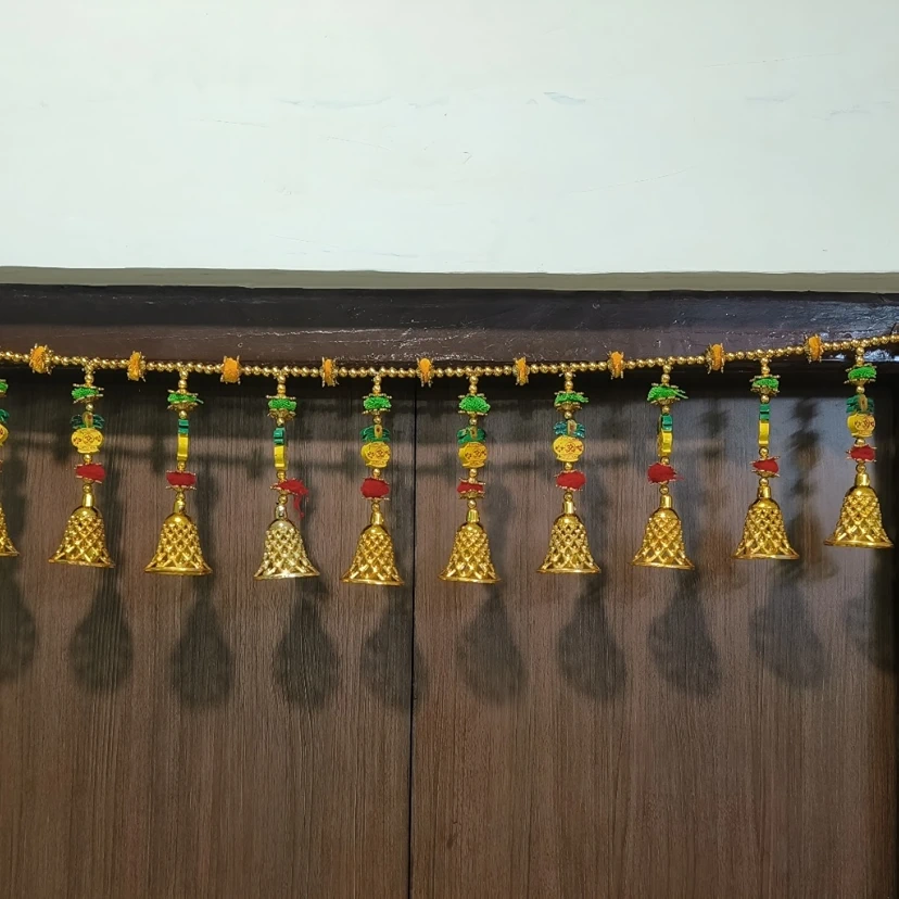 Toran for Main Door Latest Home Decoration Entrance Hanging Handmade Bandarwal Pearl Plastic Beads (