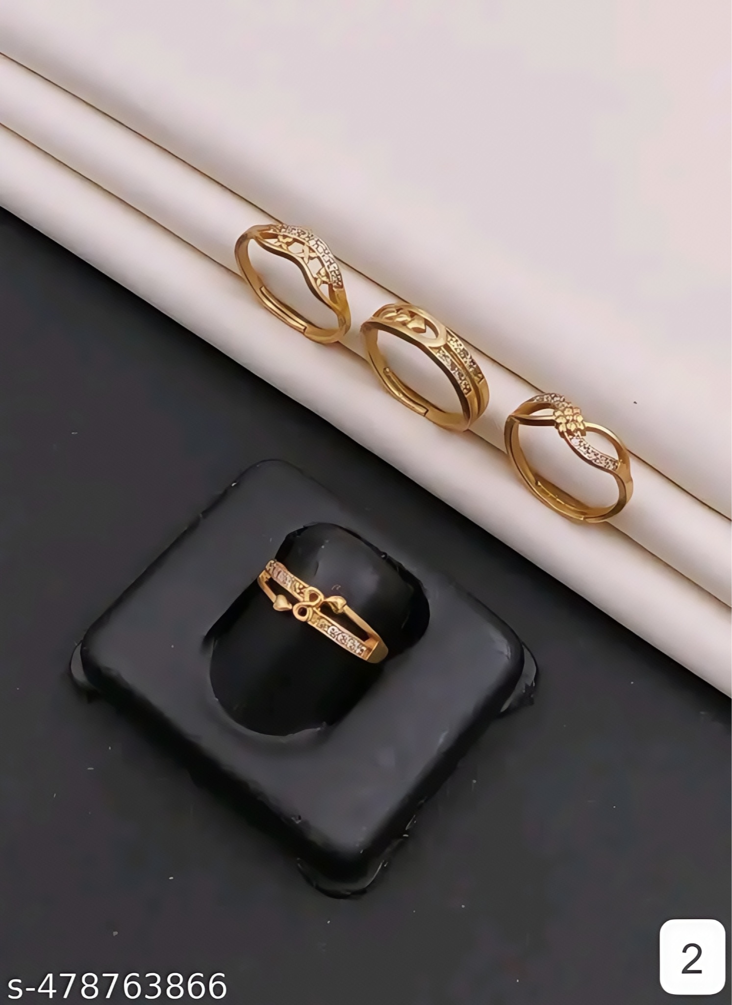 Buy Sizzling Glittering Rings | Maha Rani