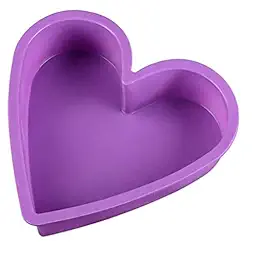Silicone Heart Shape Cake Pan Mould (Random Colour)