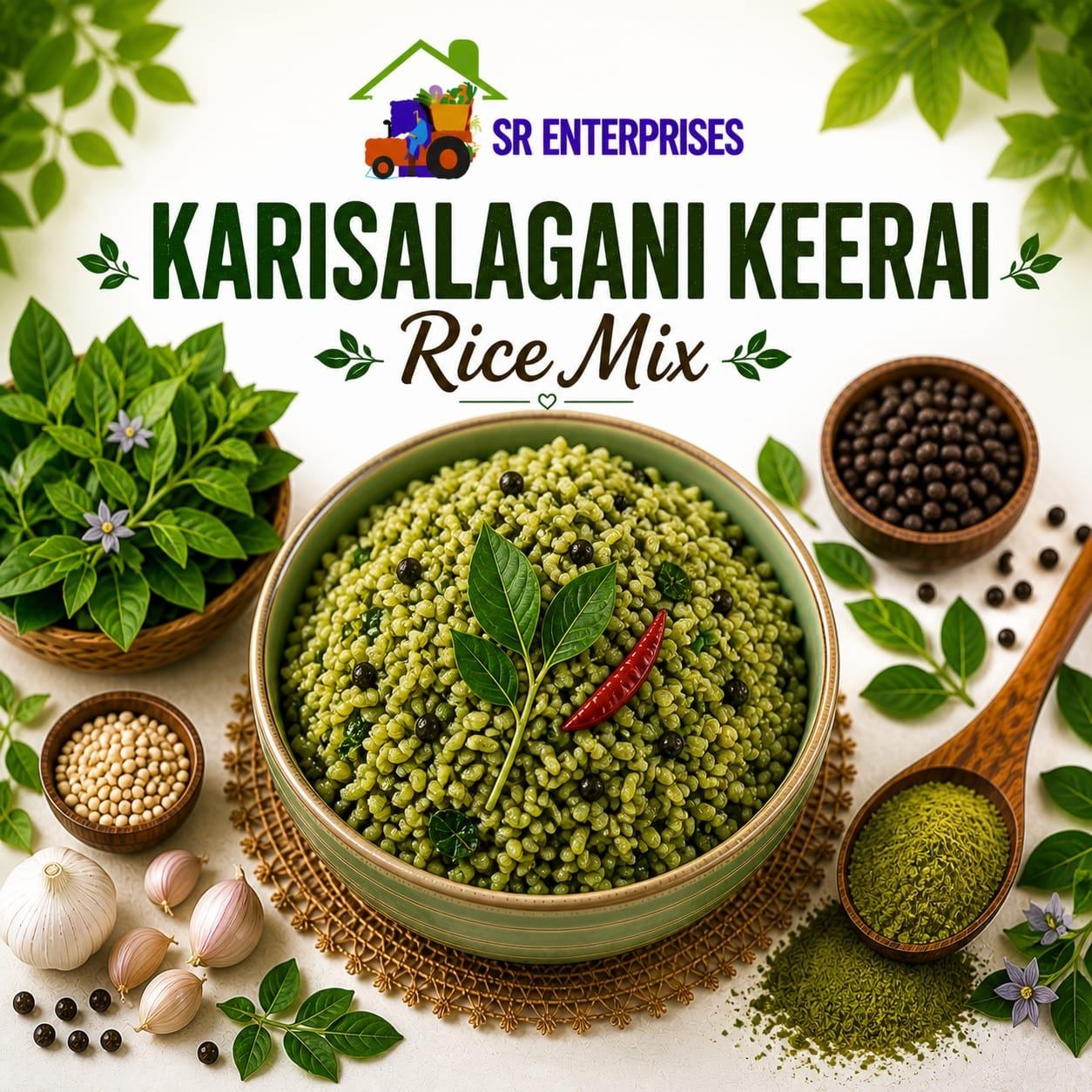 Keerai Rice Buy Karisalankanni Keerai Rice Mix | RURAL FOODS