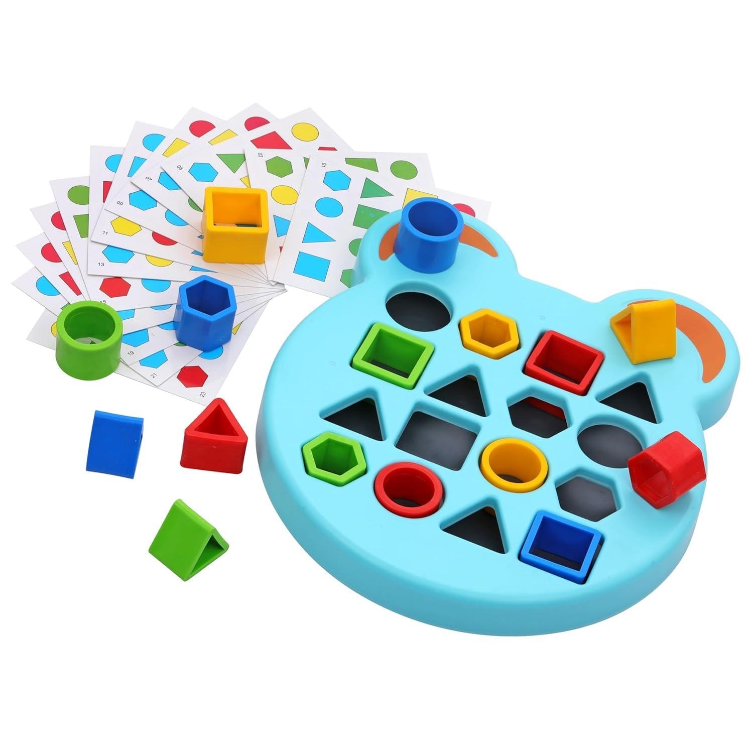 Buy Shape Matching Game Color Sensory Educational Toy | Children ...