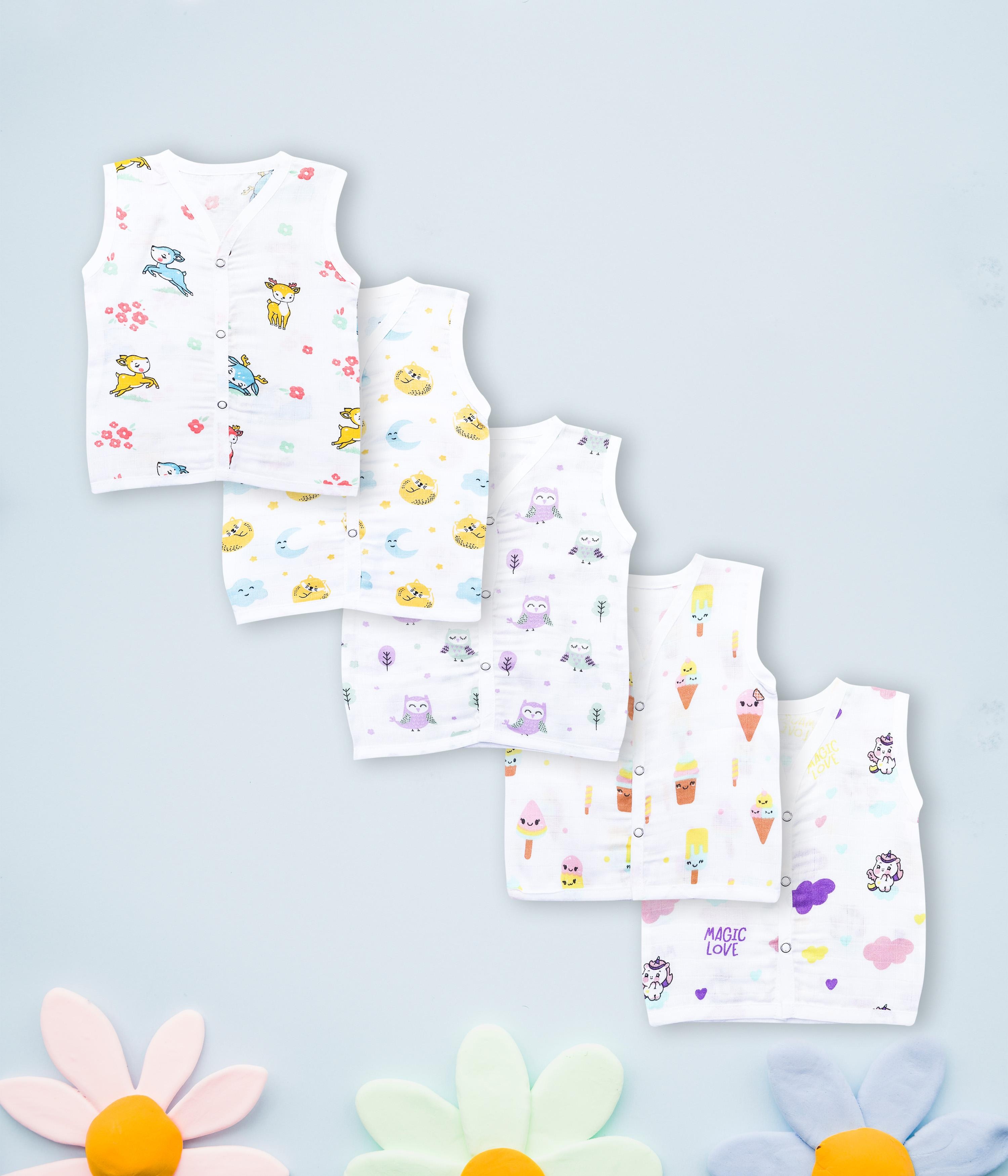HonestBaby Snap-Front Reversible Hoodie - 100% GOTS Organic Cotton For Infant Baby Boys & Girls