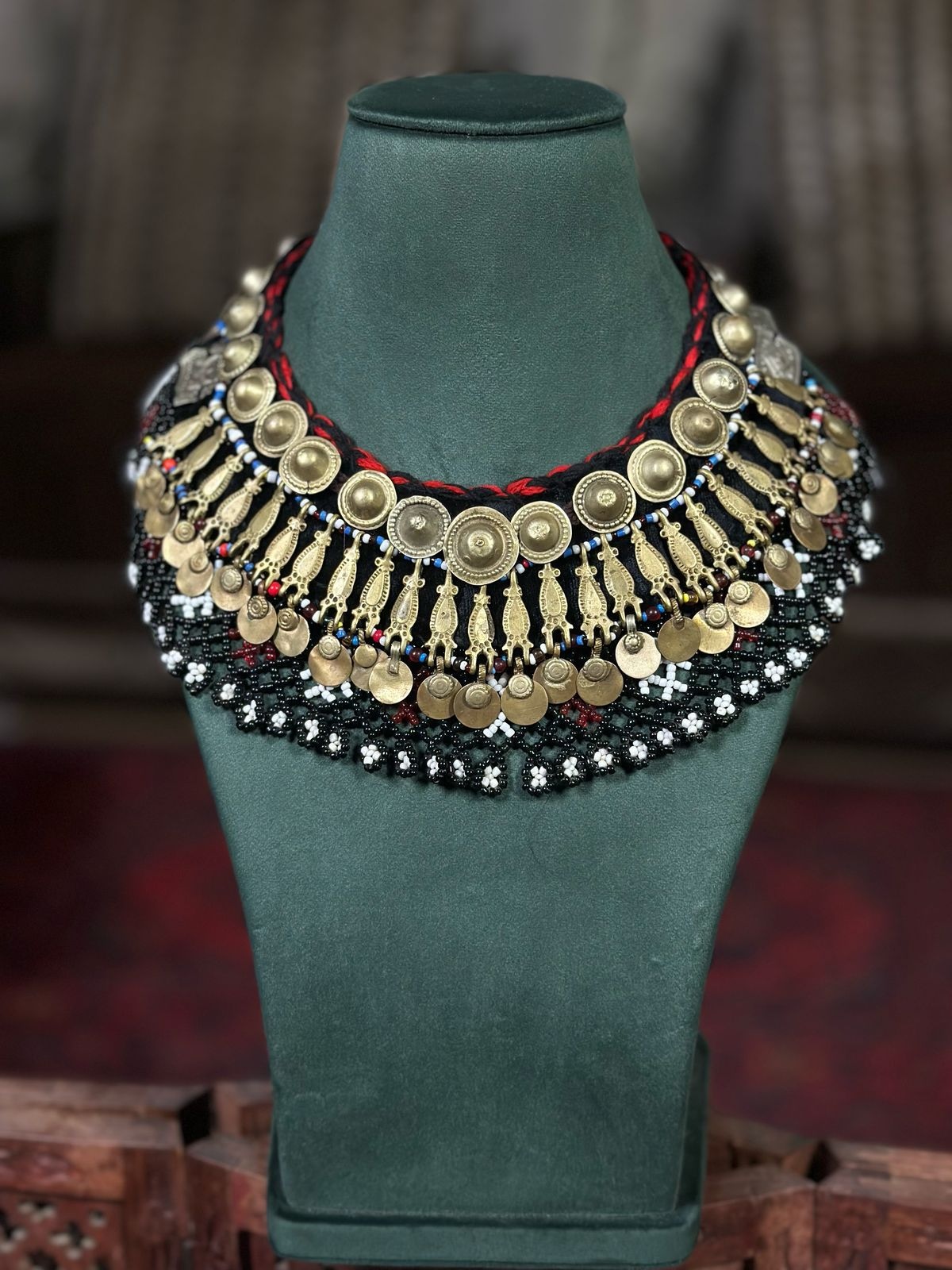 Traditional Afghan Beaded Fusion Necklace